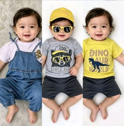 Kit Roupas Infantis 6 Peças 