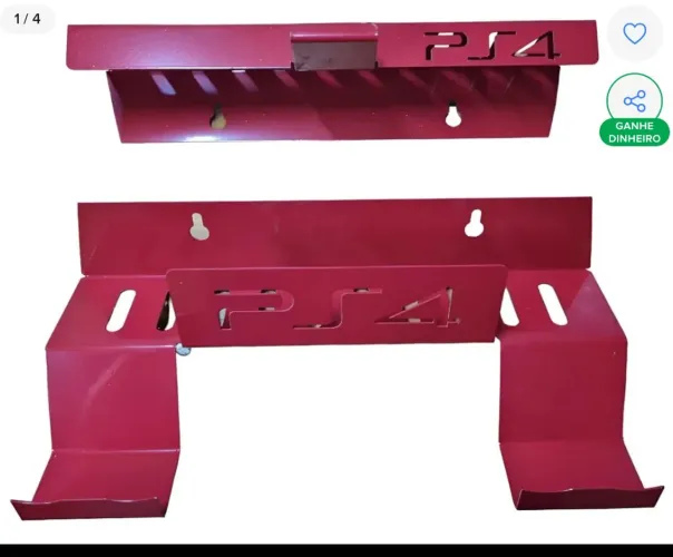 Suporte de parede Playstation 4 modelo Fat