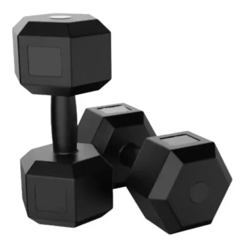 Halter de 15kg - Halter Sextavado-Musculação Peso artesanal - Unidade