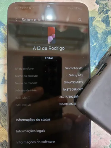 Samsung A 13 em ótimo estado, facilito a entrega!