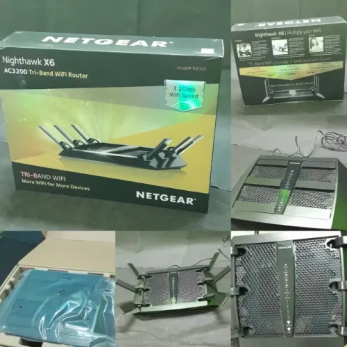 Roteador Netgear Nighthawk X6 R8000 Gamer - Tri-Band
