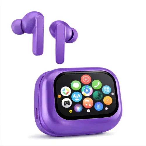 Fone Bluetooth Wisme WT-7 TWS ANC com Tela Touch Case 