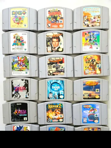 Lote jogos de n64 zelda mario banjo
