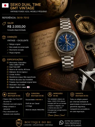 ? SEIKO DUAL TIME GMT VINTAGE
