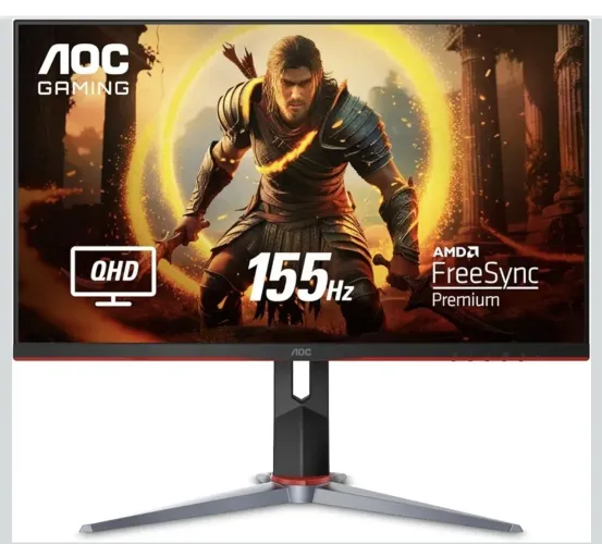 Monitor Gamer AOC HERO QUAD 27" 155Hz QHD 1440p 1ms AMD FreeSync Q27G2