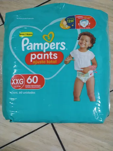 fraldas infantis pampers pants ajuste total tamanho XXG60