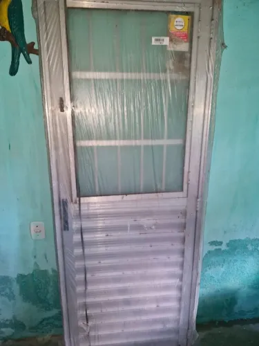 Porta e duas Janelas inox
