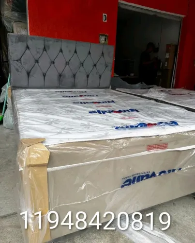 Promoção camas box casal com colchão novas pronta entrega 