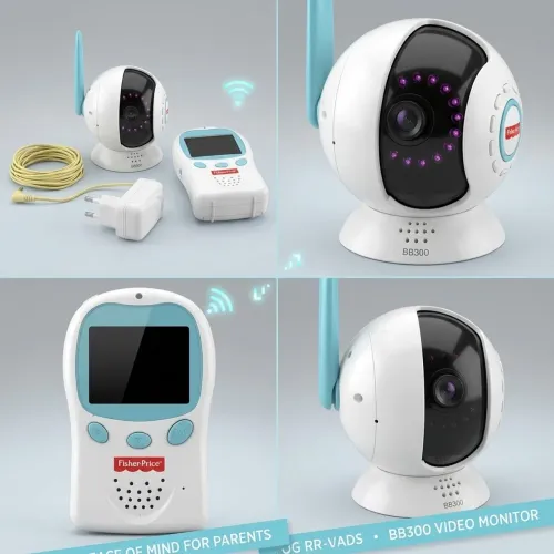Babá Eletrônica Digital Fisher-Price BB300 com Câmera -