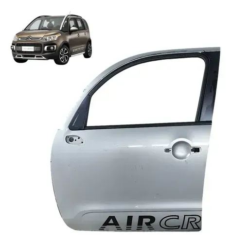 Porta Citroen C3 Aircross 2013-15 Dianteira Esquerda Detalhe Dianteira Esquerda Prateado