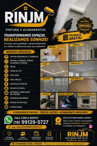 Pintor driwall gesso sanca pedreiro 