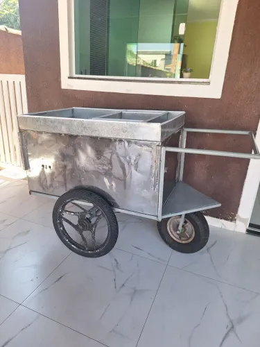 Vendo carinho de milho novo inox completa 