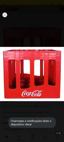 Caixa coca retornável 2 lts (Somente a caixa)