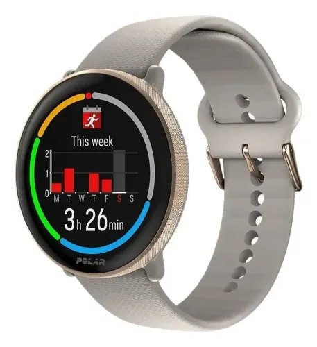 (Lacrado) Smartwatch Fitness Polar Ignite 3 com GPS Tela 1,28" 32MB - Bege