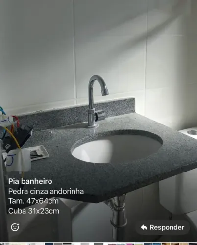 PIA BANHEIRO PEDRA ANDORINHA