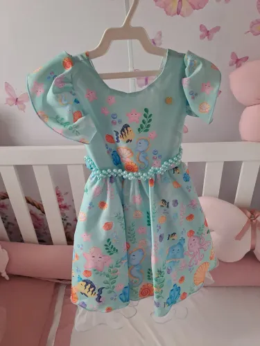 Vestido Fundo do Mar