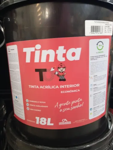 TINTA ACRÍLICA ECONÔMICA 18LTS R$169,00UN PIX