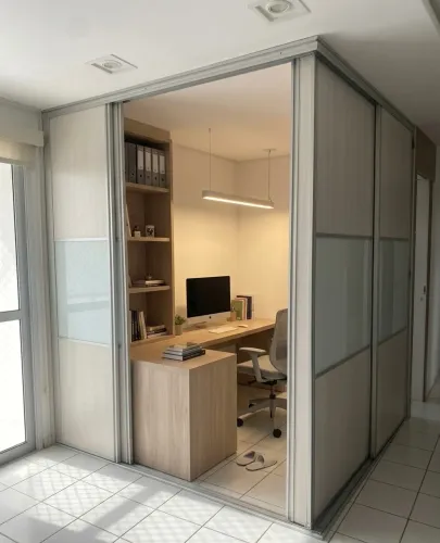 4 portas de correr vidro temperado FLORENSE   