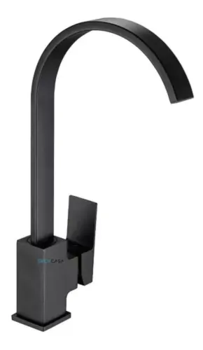 Torneira Monocomando gourmet Preto fosco para cozinha