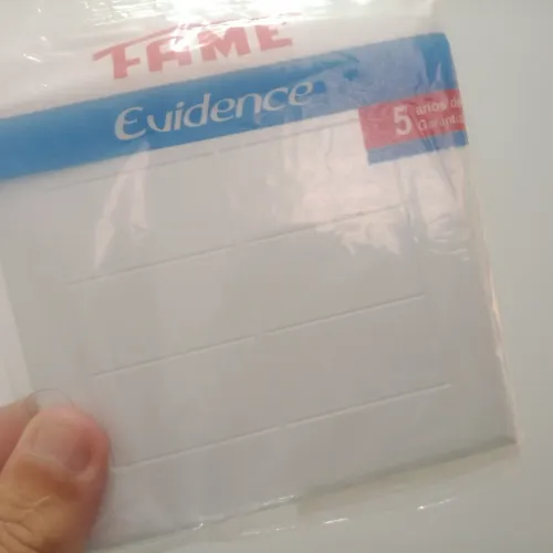 Kit 10 placas fame evidence cega 4 x 4 novas com suporte cód 2888