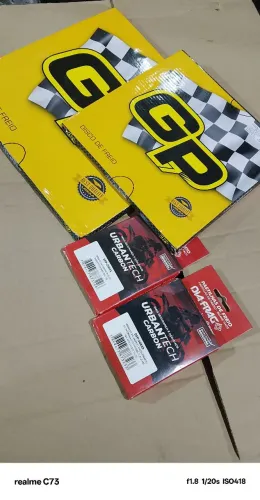 Kit de discos e pastilhas de freio fazer 250