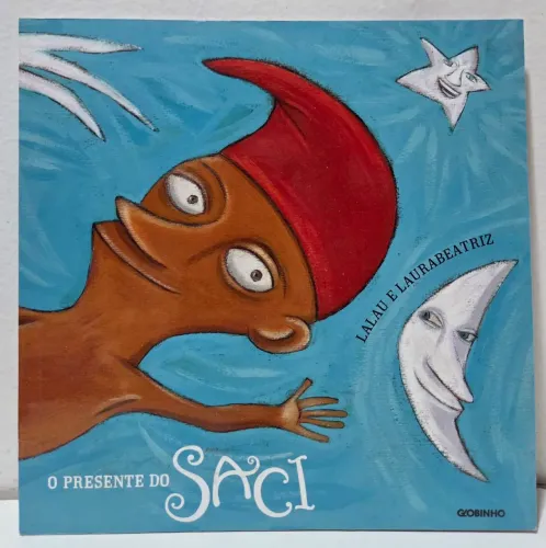 Livro 'O presente do Saci' em excelente estado de conservação 