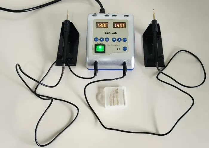 Esculpidor De Cera Elétrico Dental Com 6 Pontas E 2 Canetas