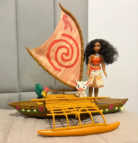 Conjunto Moana Barco E Amigos Disney Princess Hasbro