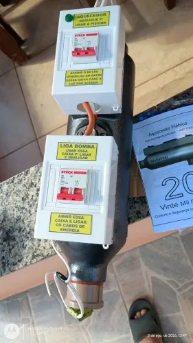 Aquecedor Eletrônico para piscina de até 20.000 LTS. 8 KW