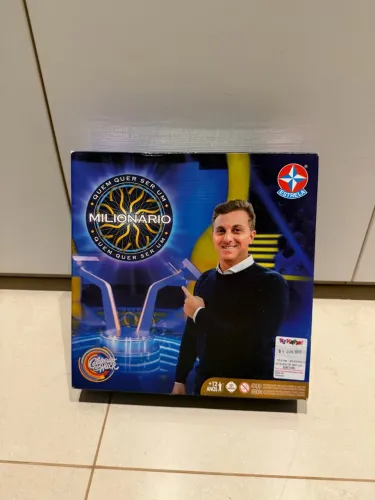 Jogo de tabuleiro Quem quer ser um Milionário Luciano Huck