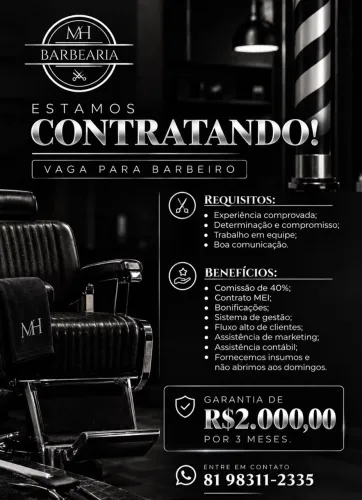 BARBEIRO, ESSA OPORTUNIDADE É PRA VOCÊ!