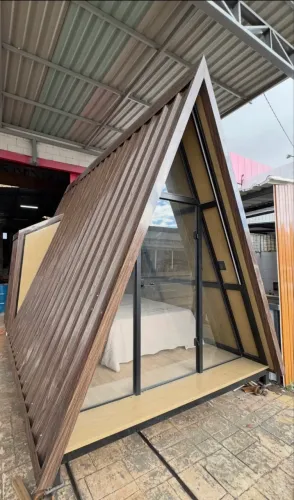 Chalé Cabana suíte a pronta entrega e mobiliada para terrenos, sítios, chácaras, fazendas?