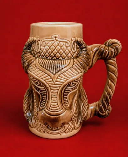 Caneca , Caneco raríssimo Escola de Samba vai vai 1977 porcelana de chopp