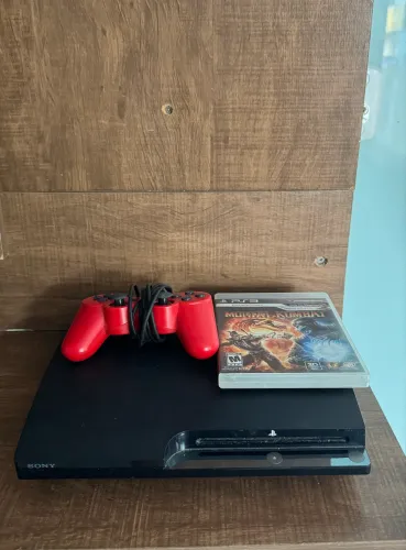 ? PS3 Slim desbloqueado + MK9 original ? Leia a descrição