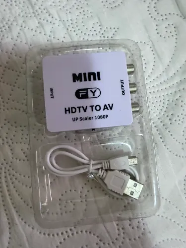 Adaptador Conversor HDMI para AV RCA Knup KP-3455 Full HD 1080p TV Antiga