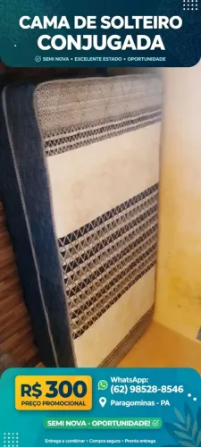 Cama de solteiro conjugada