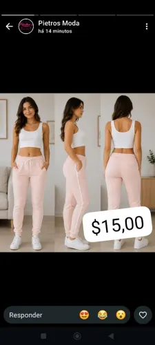 Calça de ribana no atacado  tamanho único veste M G fabricação. Propia 
