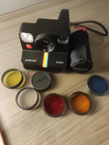 Polaroid now + 2 gen, 5 filtros mais estojo