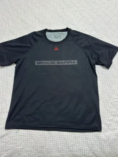 Camiseta Gracie Barra Preta Infantil Tamanho 14