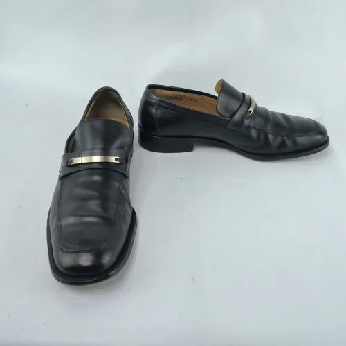 Sapato grife bally masculino preto estilo mocassim 40/41 