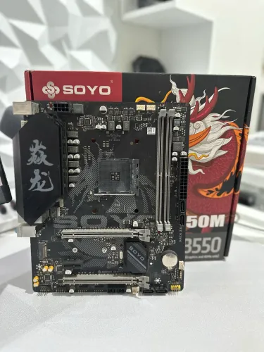 Placa mãe b550m + ryzen 5 2400g 