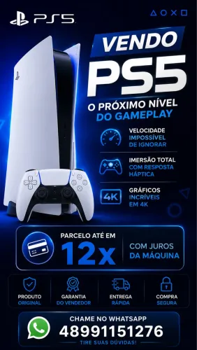 Vendo PS5 novíssimo!