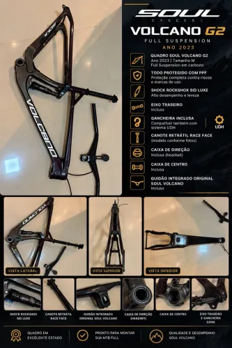 ? VENDO QUADRO SOUL VOLCANO G2 2023 - FULL SUSPENSION TAM 17