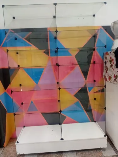 Prateleira de vidro para comércio
