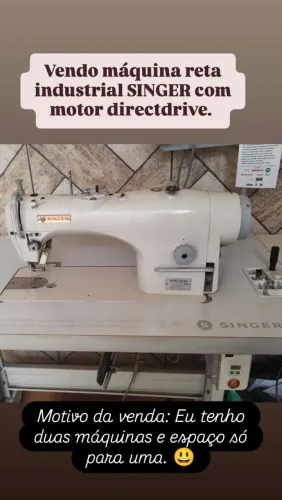 Vendo máquina de costura reta industrial com direct drive