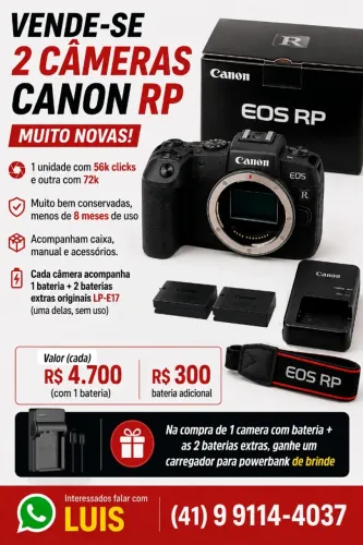 Câmera Canon RP semi-nova
