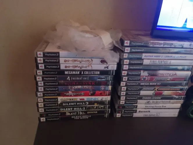 Doando Jogos de PS2 e Cabo Componente