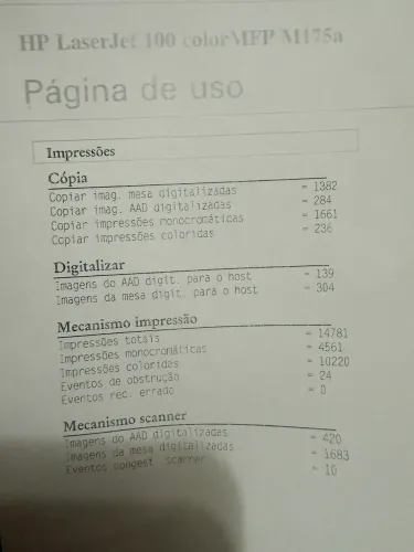 Multifuncional colorida HP laserjet 100 m175a