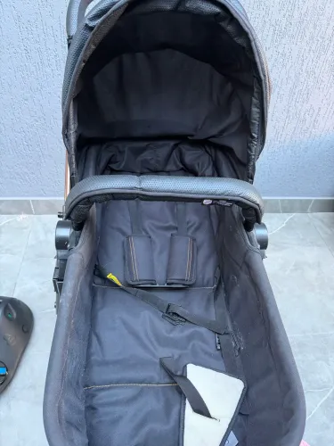 Carrinho Galzerano Moisés + Bebê Conforto com Base - Completo