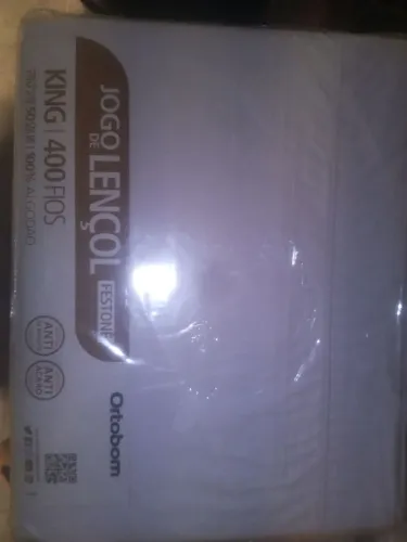Jogo De Lençol Ortobom 400 Fios Festonê 4 Peças - Super King